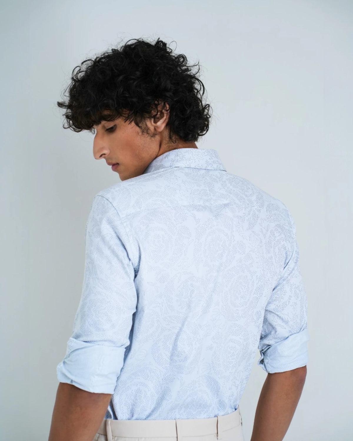 OVERALL FLOWER PRINT SHIRT