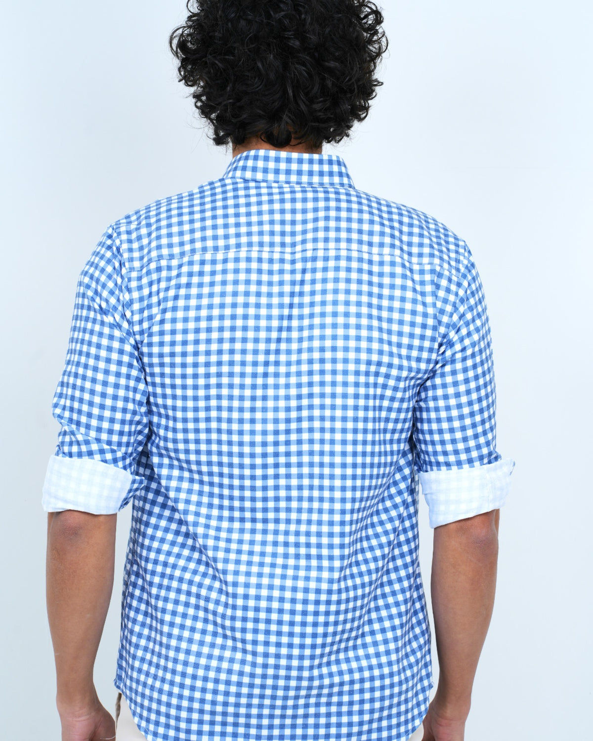 MEN'S CHECKED PRINTED SHIRT