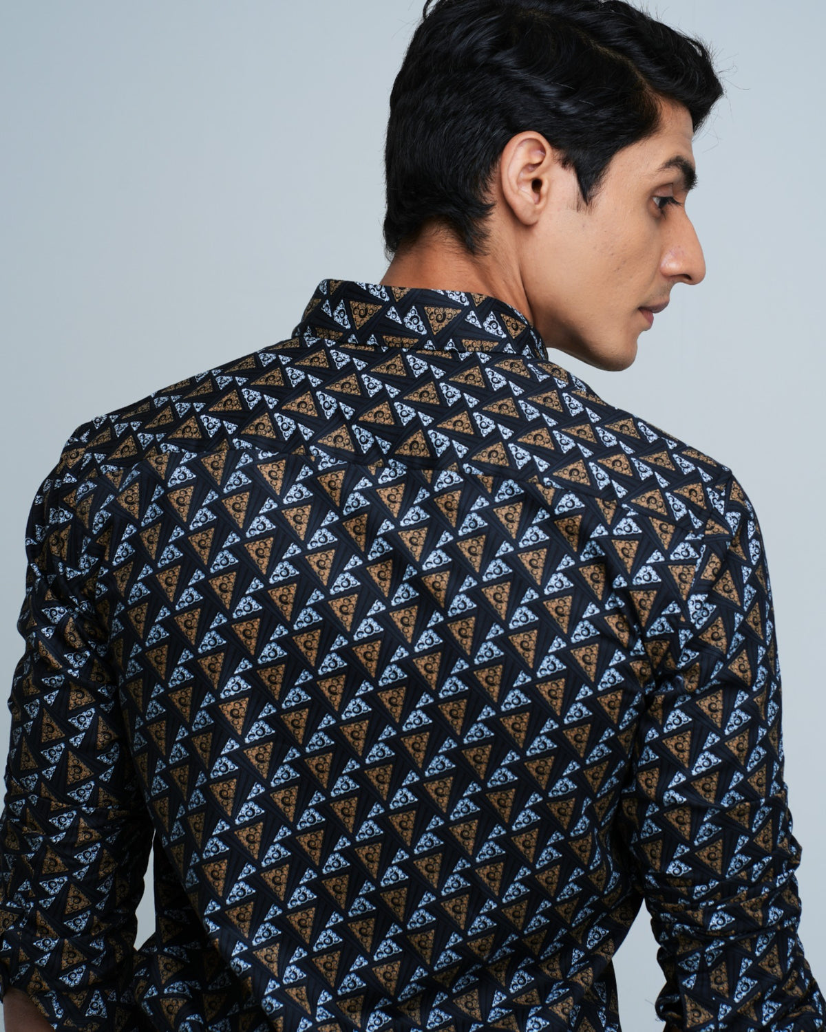 MEN'S ABSTRACT PRINT SHIRT