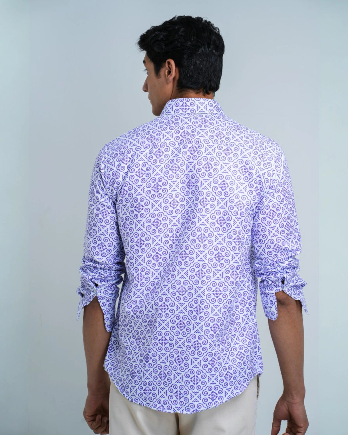 PURPLE FLORAL TILE PRINT