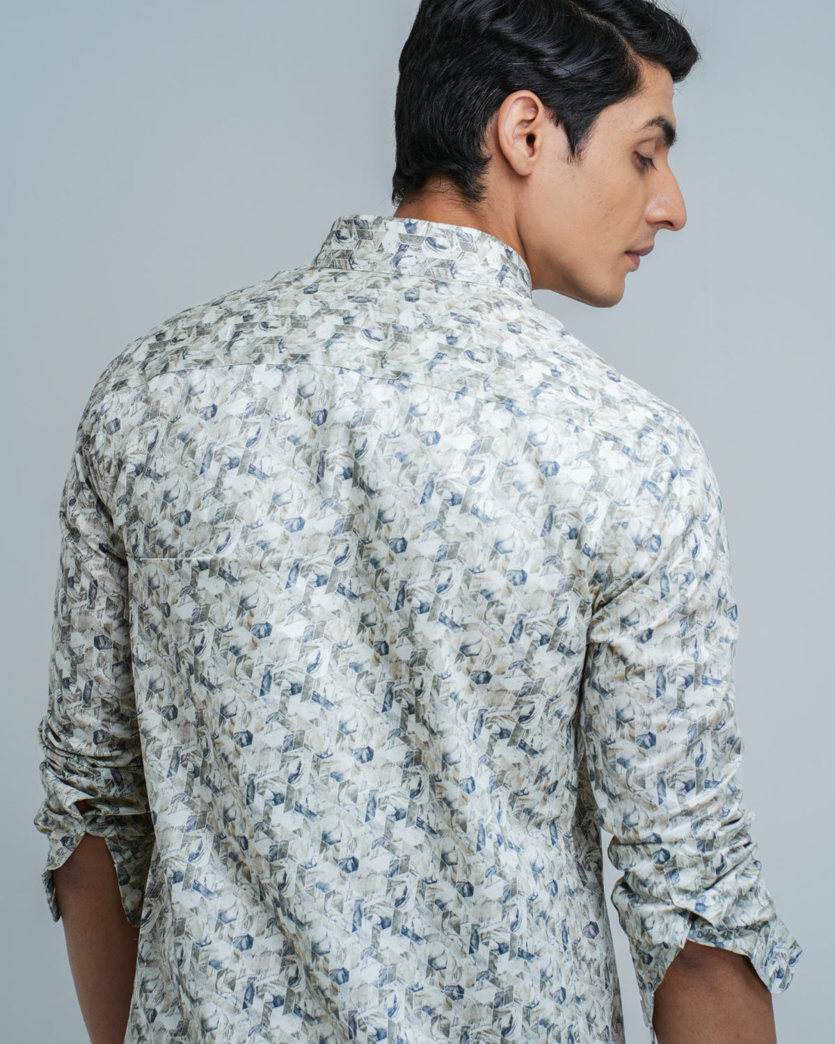 MEN'S ABSTRACT PRINTED SHIRT
