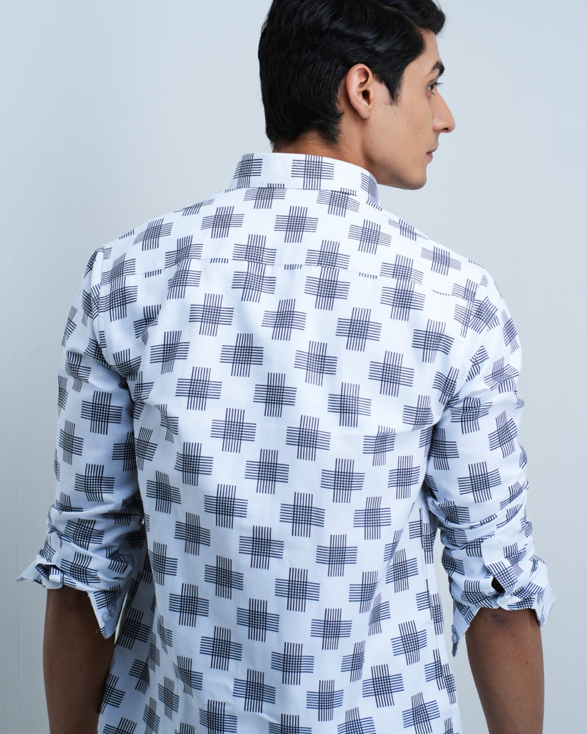 MEN'S PRINTED COTTON SHIRT