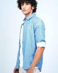 MEN'S CHECKED PRINTED SHIRT