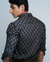 MEN'S ABSTRACT PRINT SHIRT