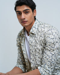 MEN'S ABSTRACT PRINTED SHIRT