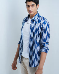 MEN'S PRINTED COTTON SHIRT